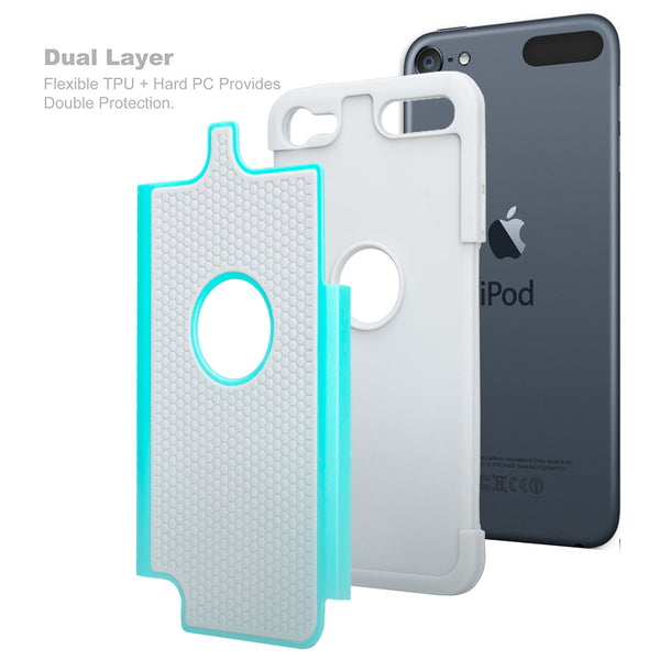 apple ipod touch 5 heavy duty dual layer armored protective hybrid case - www.coverlabusa.com
