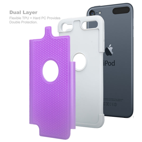 apple ipod touch 5 heavy duty dual layer armored protective hybrid case - www.coverlabusa.com
