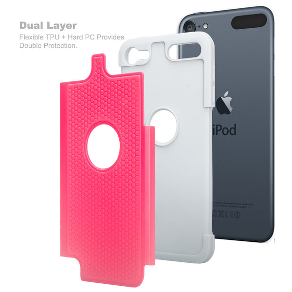 apple ipod touch 5 heavy duty dual layer armored protective hybrid case - www.coverlabusa.com