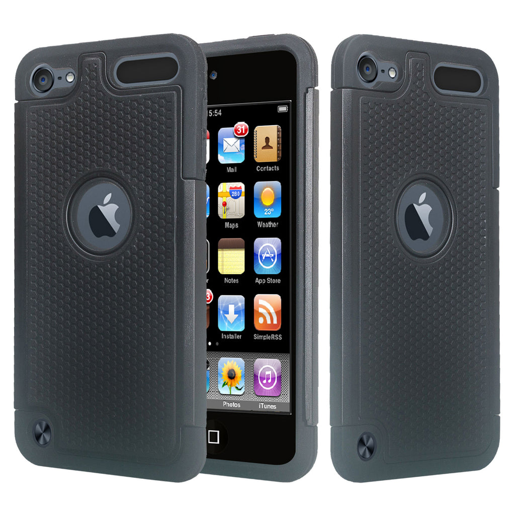 apple ipod touch 5 heavy duty dual layer armored protective hybrid case - www.coverlabusa.com