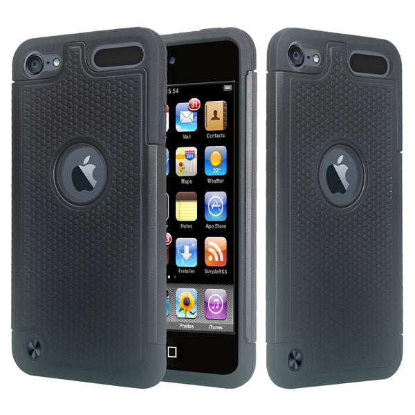 apple ipod touch 5 heavy duty dual layer armored protective hybrid case - www.coverlabusa.com