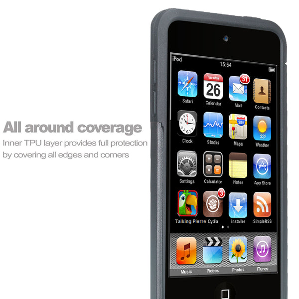 apple ipod touch 5 heavy duty dual layer armored protective hybrid case - www.coverlabusa.com