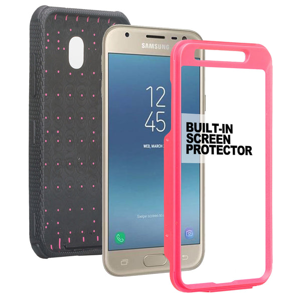 samsung galaxy j3 2018 heavy duty holster case - hot pink - www.coverlabusa.com