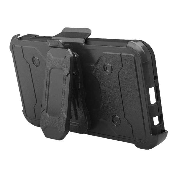Samsung Galaxy J3 2018 Hybrid Holster Case - Black - www.coverlabusa.com