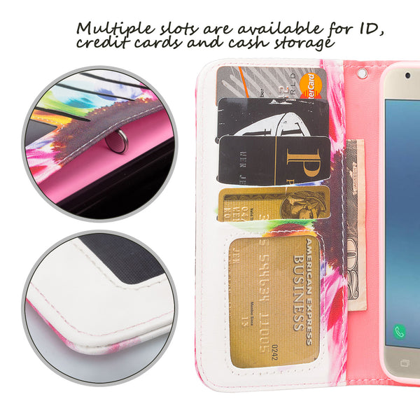 Samsung Galaxy J3 (2018) Wallet Case - vivid sunflower - www.coverlabusa.com