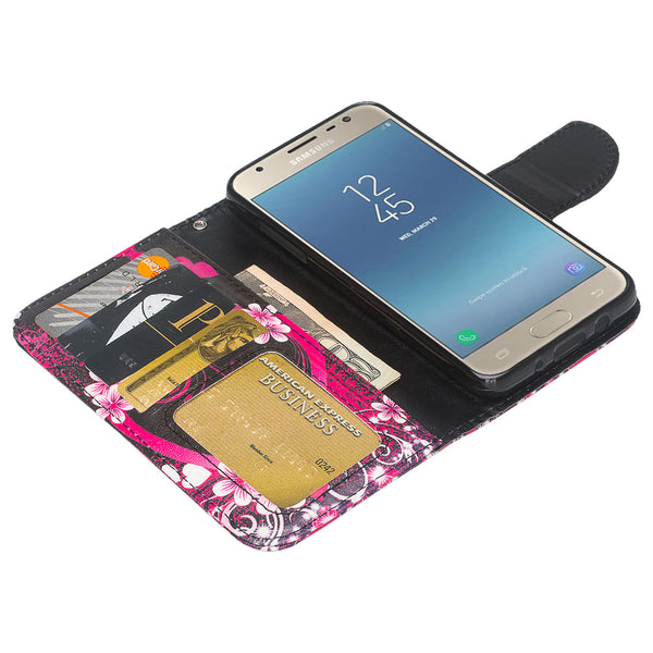 Samsung Galaxy J3 (2018) Wallet Case - heart butterflies - www.coverlabusa.com