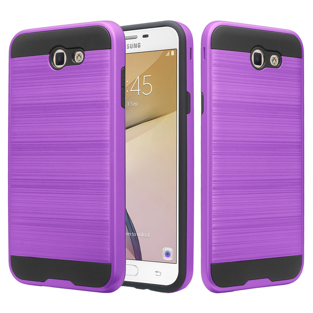 Samsung Galaxy j7 Sky Pro, J7 2017, J7 V, J7 Perx case - brush blue - www.coverlabusa.com