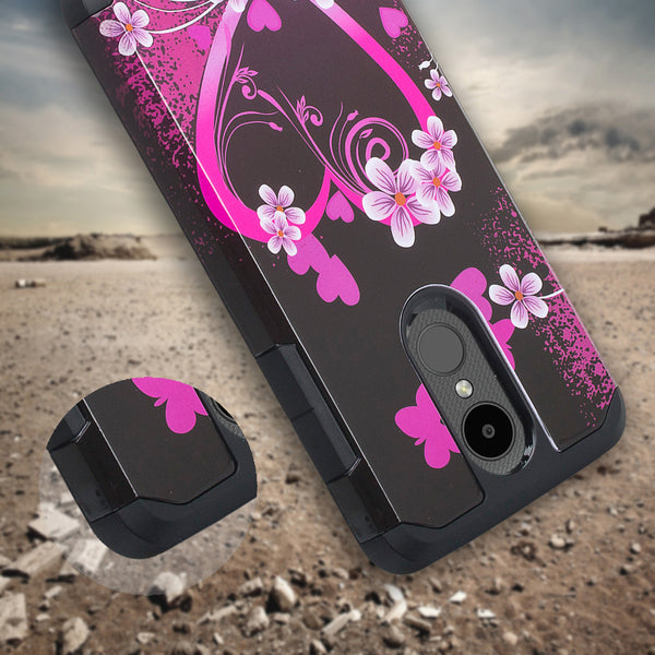 lg aristo 3 hybrid case - heart butterflies - www.coverlabusa.com