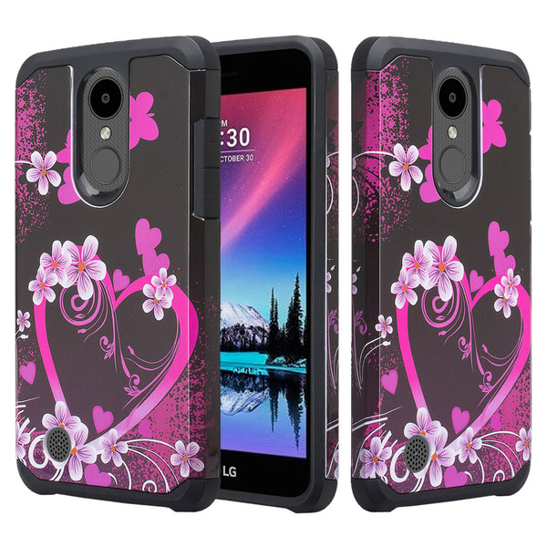 lg aristo 3 hybrid case - heart butterflies - www.coverlabusa.com