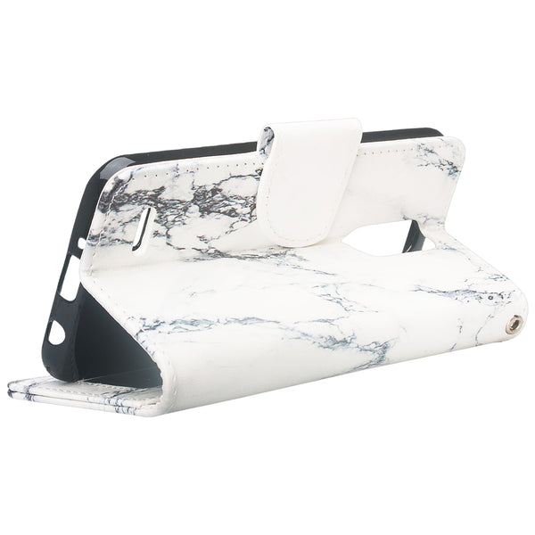 LG Aristo 2 Wallet Case - Marble - www.coverlabusa.com
