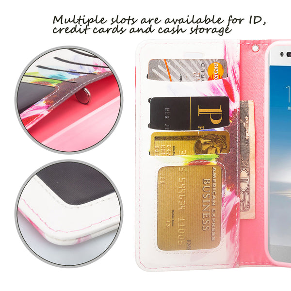 LG Aristo 2 Wallet Case - Vivid Sunflower - www.coverlabusa.com
