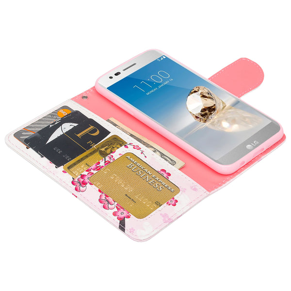 LG Aristo 2 Wallet Case - Cherry Blossom - www.coverlabusa.com