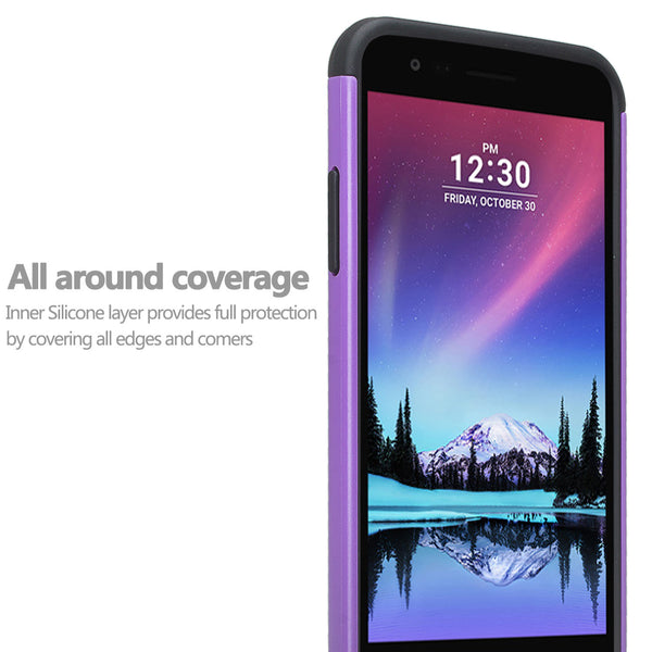 LG K4 (2017) | Fortune | Phoenix 3 case crystal rhinestone - rainbow flower - www.coverlabusa.com