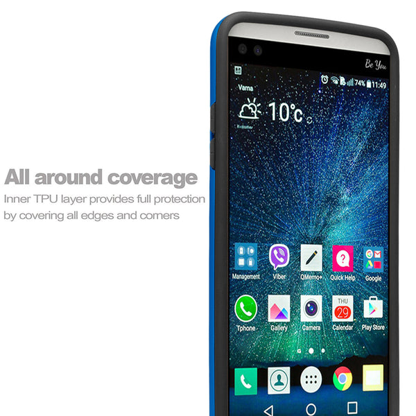 lg aristo case - hybrid brush - blue - www.coverlabusa.com