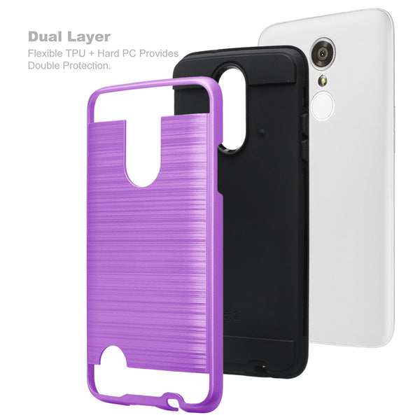lg aristo 2, lg tribute dynasty metallic brush cases cover - www.coverlabusa.com