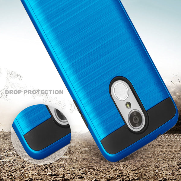 lg aristo case - hybrid brush - blue - www.coverlabusa.com