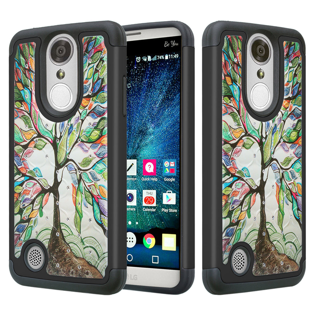 lg aristo case crystal rhinestone - vibrant tree - www.coverlabusa.com