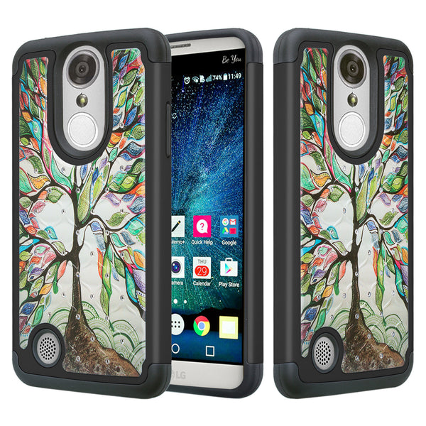 lg aristo case crystal rhinestone - vibrant tree - www.coverlabusa.com