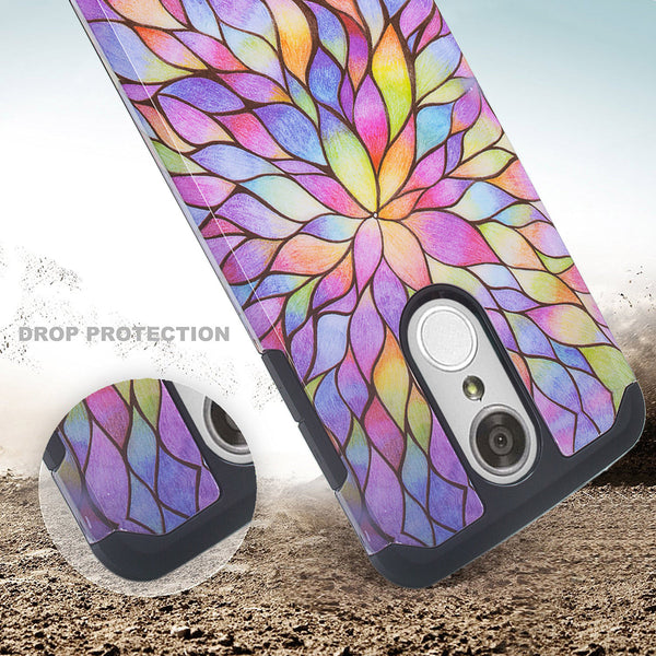 lg aristo hybrid case - rainbow flower - www.coverlabusa.com