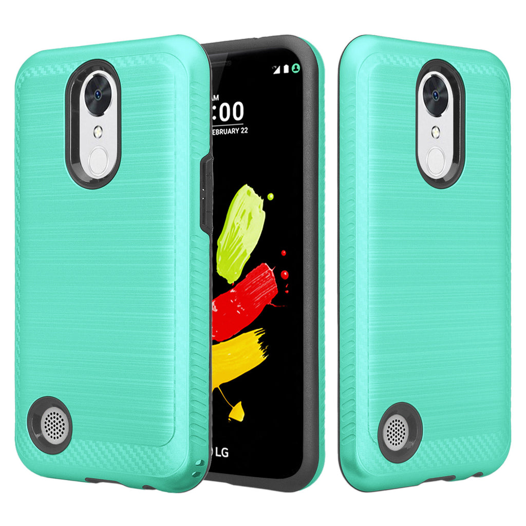 LG K4(2017) hybrid case - brush teal - www.coverlabusa.com