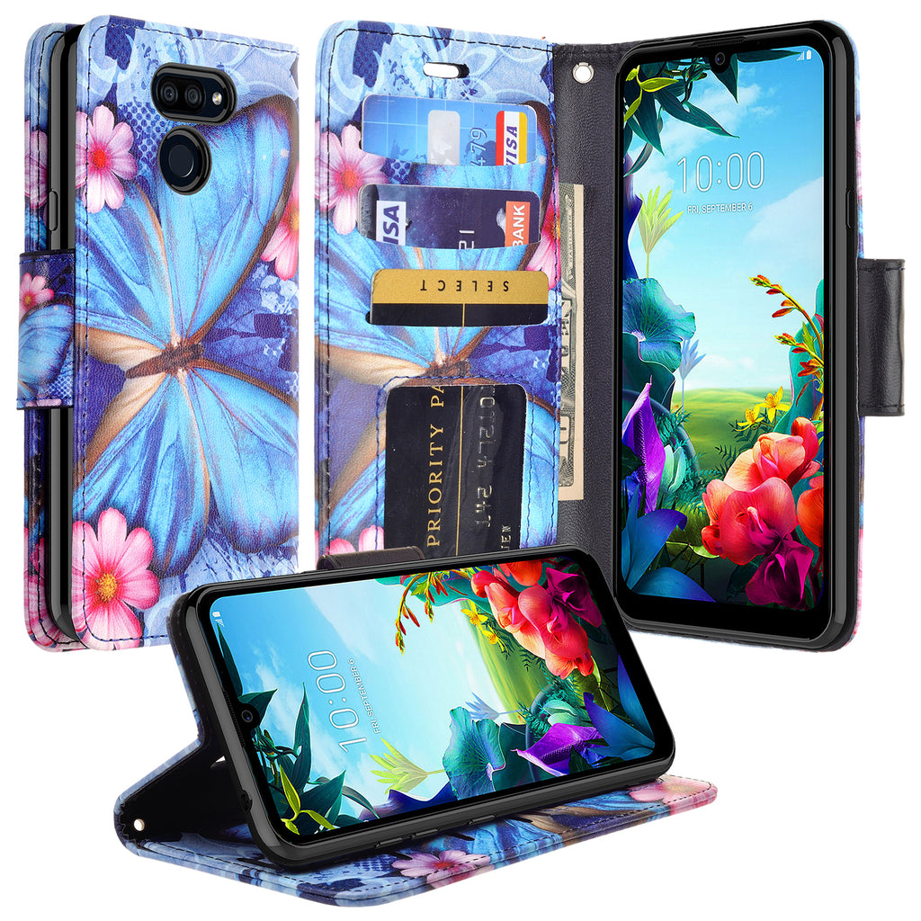 lg stylo 6 wallet case - blue butterfly - www.coverlabusa.com