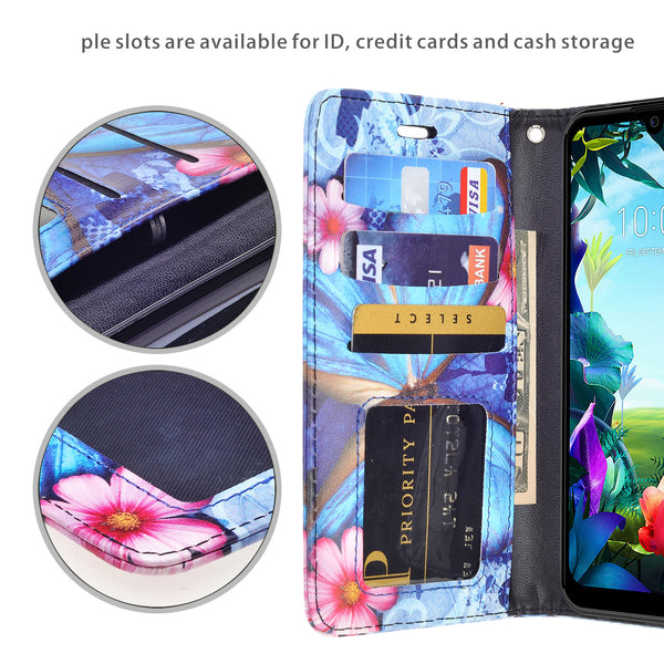 lg stylo 6 wallet case - blue butterfly - www.coverlabusa.com