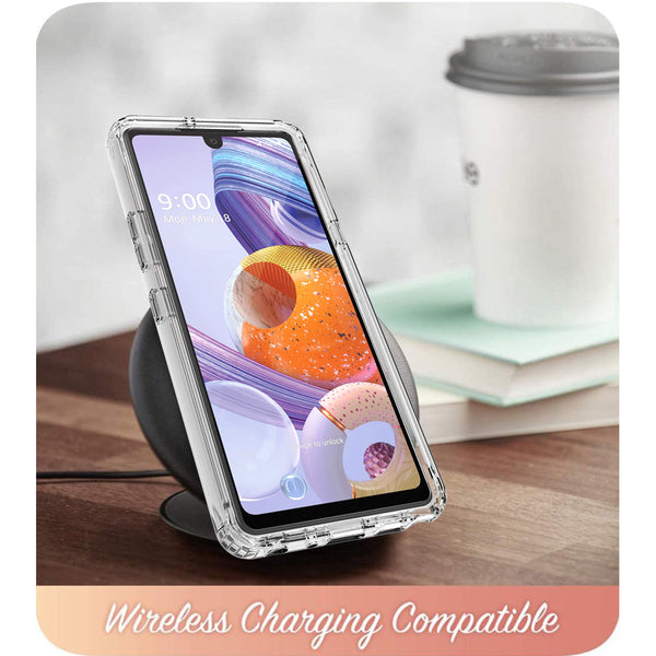 lg stylo 6 full-body case - pink marble - www.coverlabusa.com