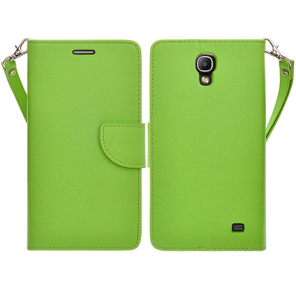 samsung galaxy mega2 leather wallet case - green - www.coverlabusa.com
