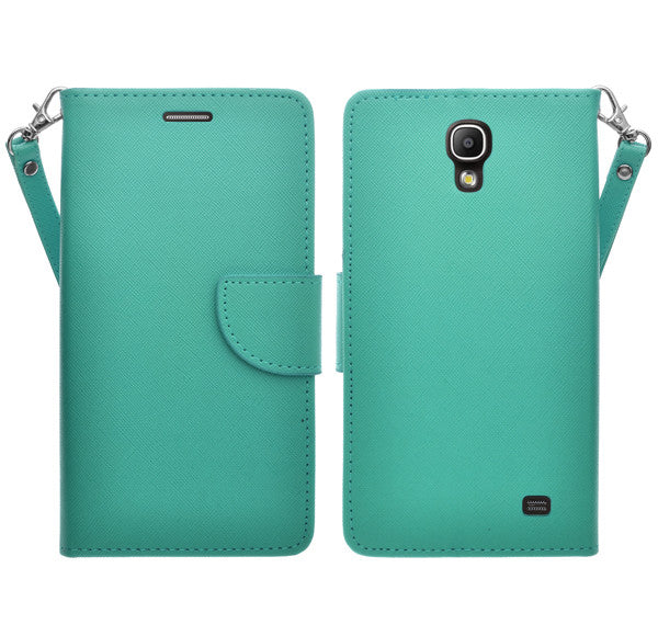 samsung galaxy mega2 leather wallet case - teal - www.coverlabusa.com
