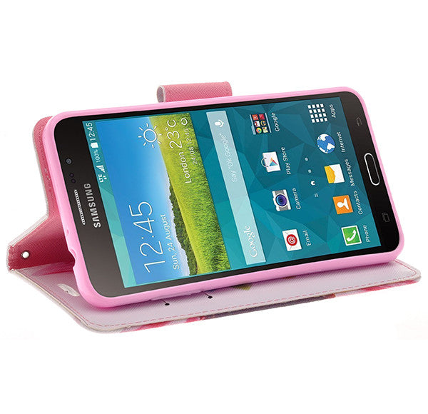 samsung galaxy mega2 leather wallet case - vivid sunflower - www.coverlabusa.com