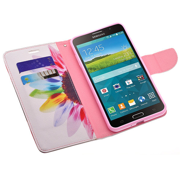 samsung galaxy mega2 leather wallet case - vivid sunflower - www.coverlabusa.com