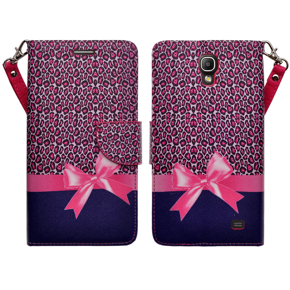 samsung galaxy mega 2 leather wallet case - cheetah prints - www.coverlabusa.com