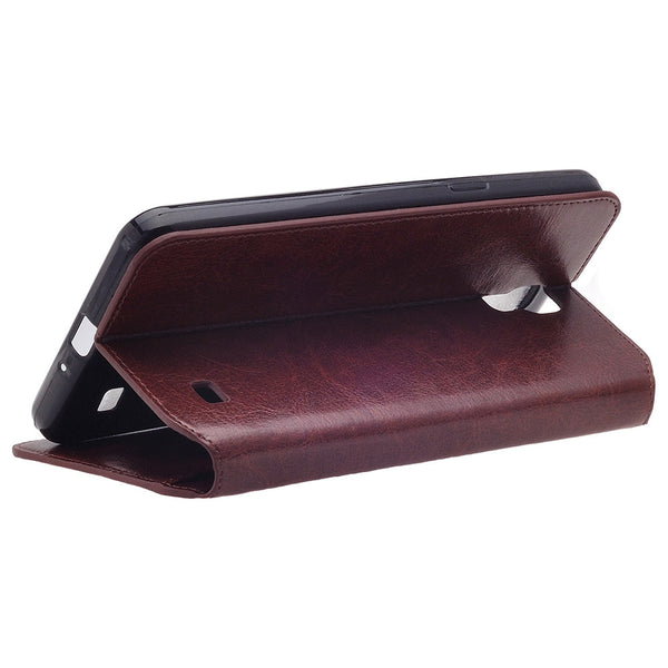 samsung galaxy mega2 leather wallet case - brown - www.coverlabusa.com