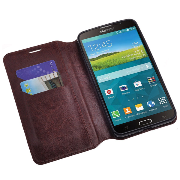 samsung mega 2 brown wallet case