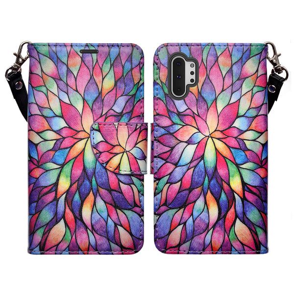 samsung galaxy a32 5g wallet case - rainbow flower - www.coverlabusa.com