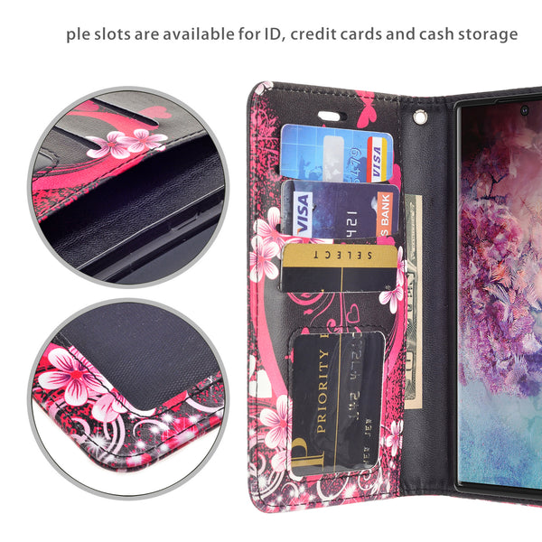samsung galaxy a32 5g wallet case - heart butterflies - www.coverlabusa.com