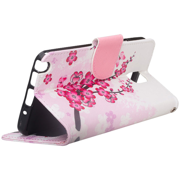 samsung galaxy note 3 leather wallet case - cherry blossom - www.coverlabusa.com