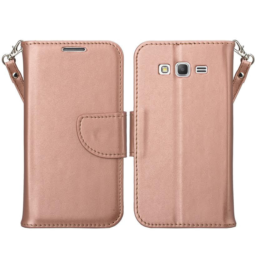 Galaxy go prime / Grand prime rose gold wallet www.coverlabusa.com