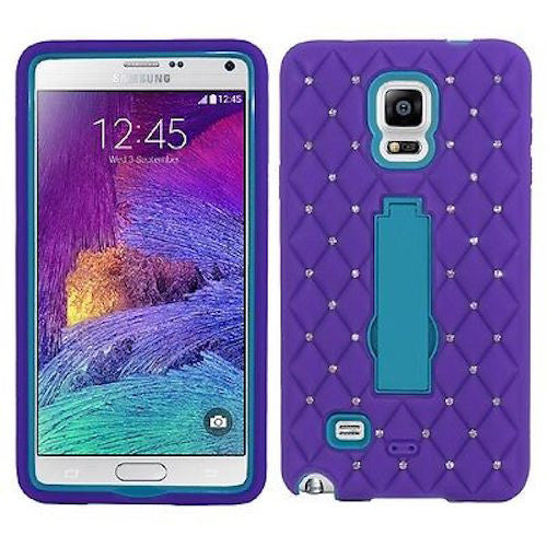 samsung galaxy note 4 diamond hybrid case - purple/blue - www.coverlabusa.com