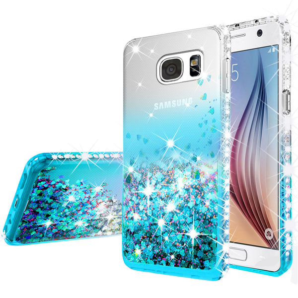 clear liquid phone case for samsung galaxy S7 - teal - www.coverlabusa.com