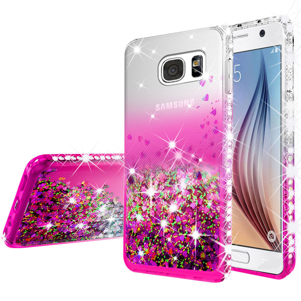 clear liquid phone case for samsung galaxy S7 - hot pink - www.coverlabusa.com