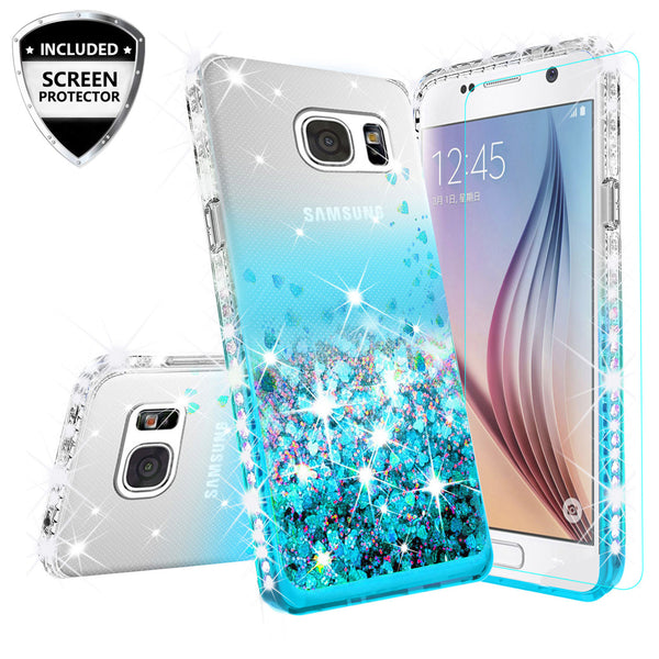 clear liquid phone case for samsung galaxy S7 - teal - www.coverlabusa.com