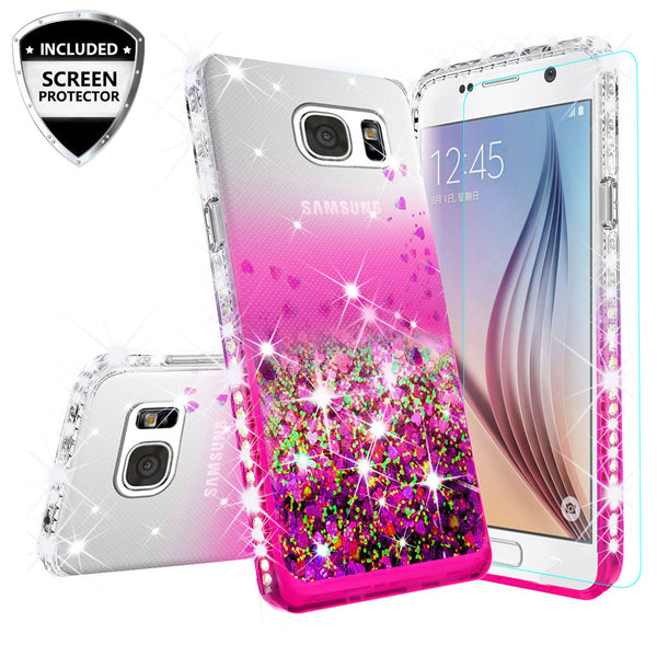 clear liquid phone case for samsung galaxy S7 - hot pink - www.coverlabusa.com