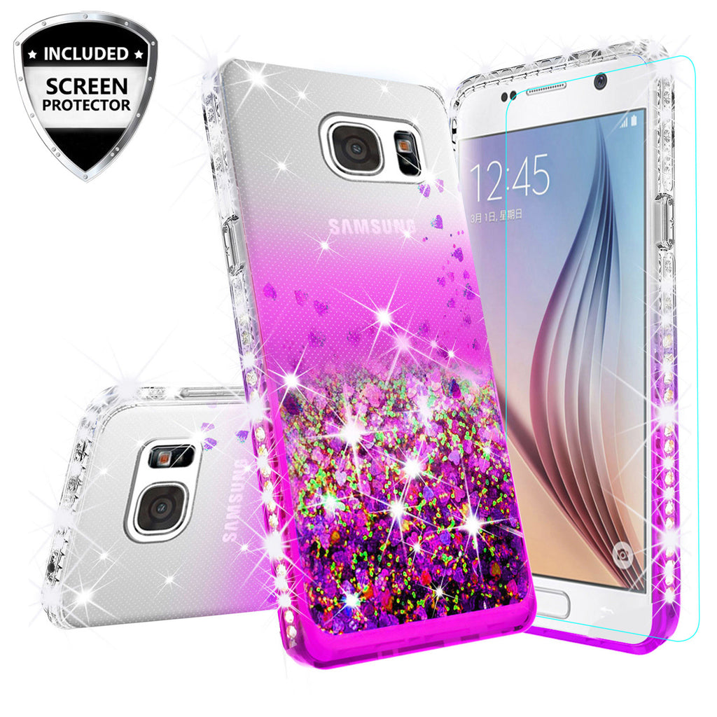 clear liquid phone case for samsung galaxy S7 - purple - www.coverlabusa.com