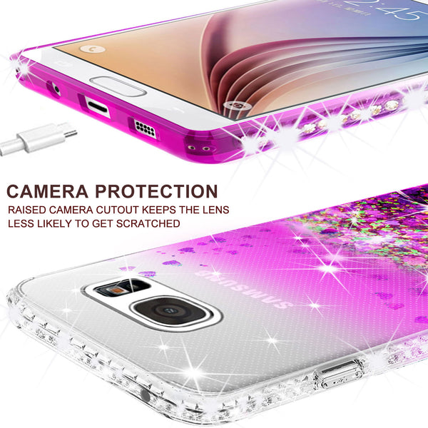 clear liquid phone case for samsung galaxy S7 - purple - www.coverlabusa.com