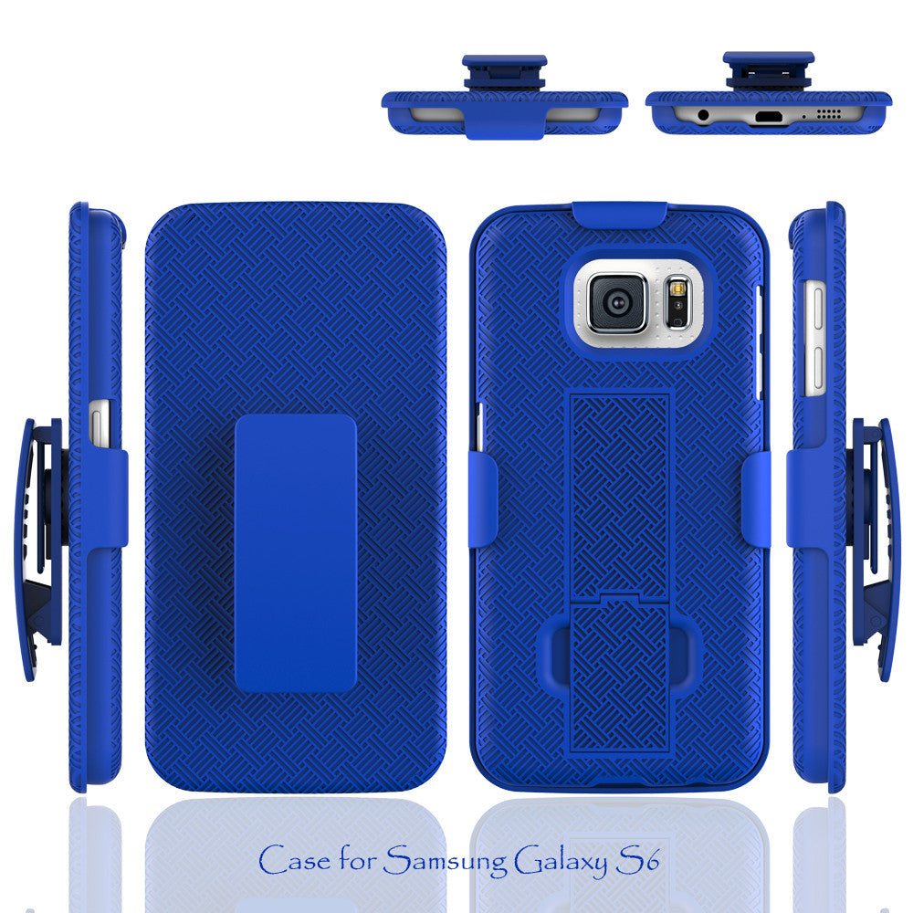 galaxy s6 holster shell combo blue coverlabusa.com