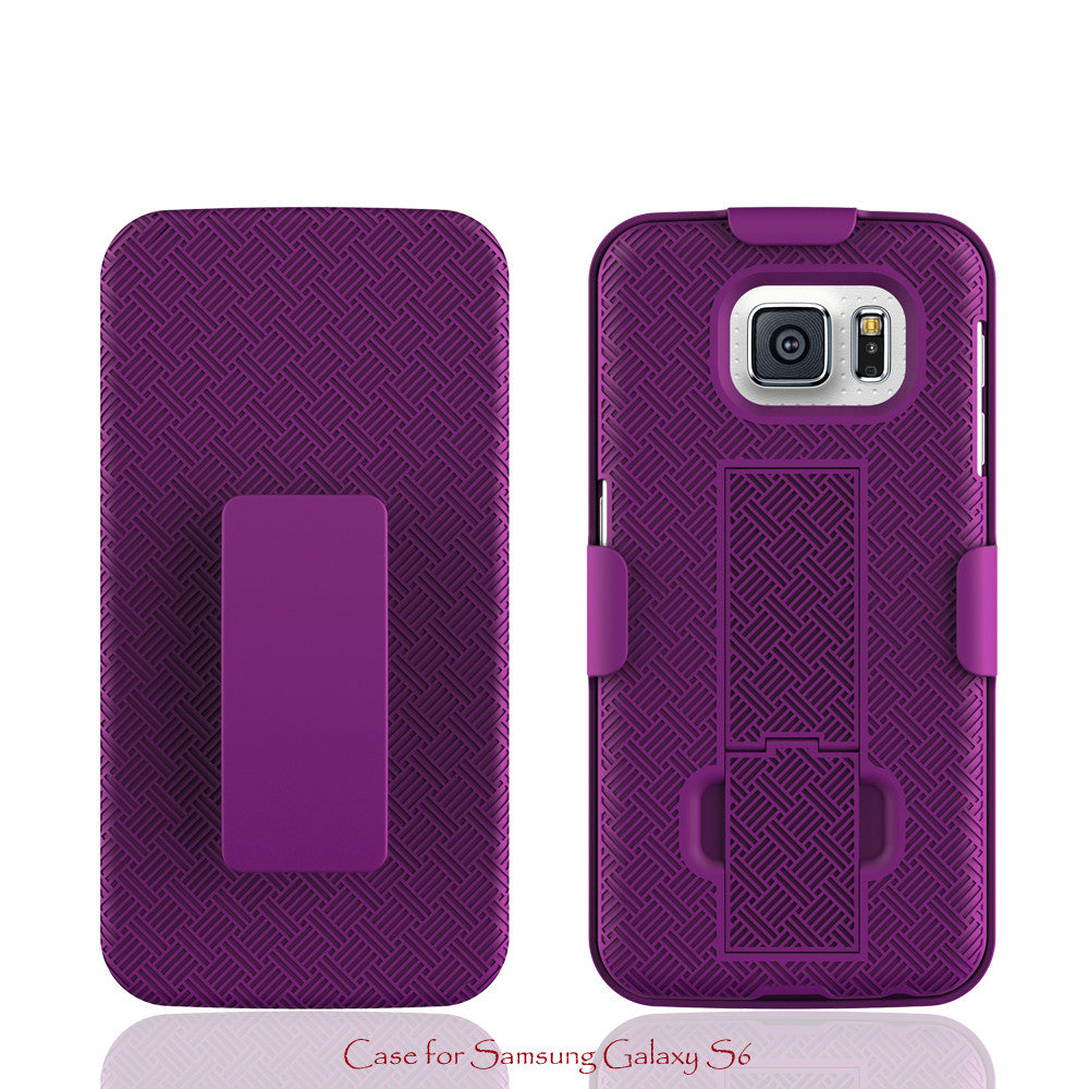 galaxy s6 holster shell combo purple coverlabusa.com