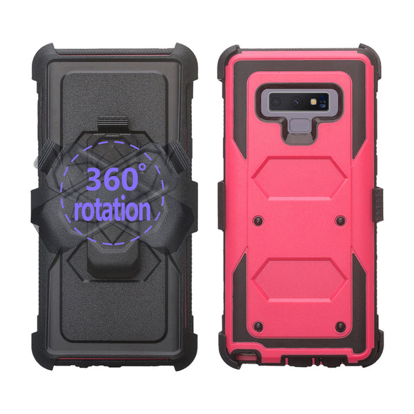 lg stylo 6 heavy duty hybrid holster case - hot pink - www.coverlabusa.com