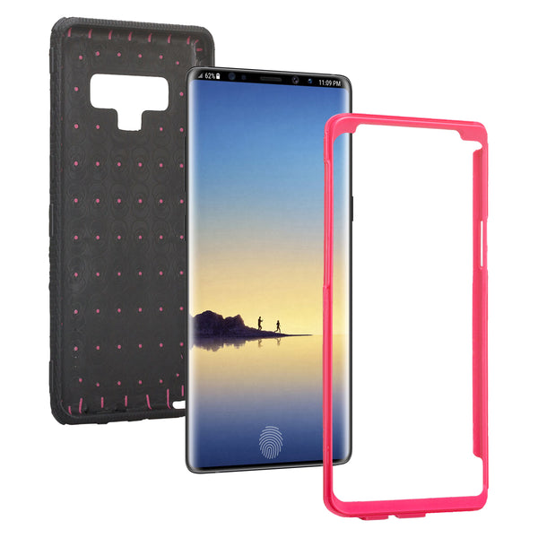 lg stylo 6 heavy duty hybrid holster case - hot pink - www.coverlabusa.com