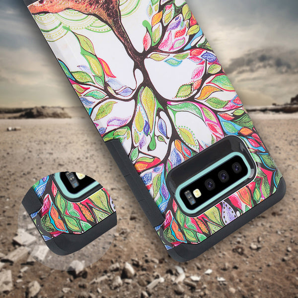 samsung galaxy s10e hybrid case - vibrant tree - www.coverlabusa.com